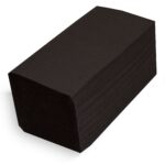 Serwetka czarna 2-warstwy 40x40 cm  składanie 1/8 250 szt