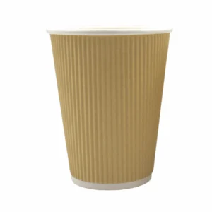 BEZ SUP 100% EKO Kubek papierowy KRAFT 300 ml  0% PLASTIKU 25 szt