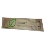 Zestaw sztućców drewniany widelec + nóż + serwetka w papierku 250 szt