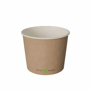 Papierowa miska na zupę 500 ml BEZ SUP 20 szt (BEZ WIECZKA)