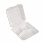 Pojemnik obiadowy trójdzielny ekologiczny z trzciny BEZ SUP 50 szt