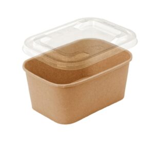 Pojemnik prostokątny obiadowy papierowy 1000 ml 50 szt