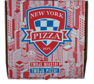 Pudełko na pizzę NY DEPT. 40×40 cm Fala B  50 szt