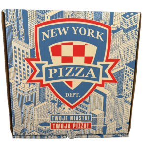 Pudełko na pizzę NY DEPT. 50×50 cm Fala B  50 szt