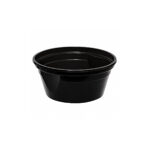 Wielorazowa miska czarna na zupę 460/560 ml 50 szt fi127