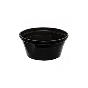 Wielorazowa miska czarna na zupę 460/560 ml 50 szt fi127
