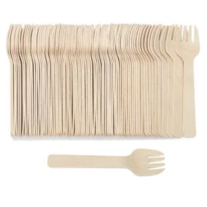 Widelczyk drewniany do ciasta 10 cm 100 szt