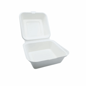 Pojemnik 17×17 cm HAMBURGER MAX z trzciny cukrowej 50 szt