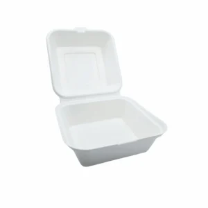 Pojemnik 17x17 cm HAMBURGER MAX z trzciny cukrowej 50 szt