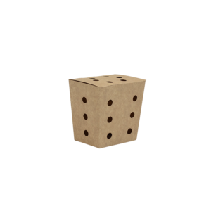 Pojemnik kartonowy na frytki z dziurkami 25 szt