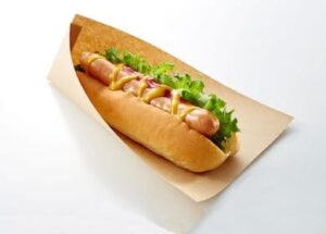 Opakowanie hot dog amerykański torebka brąz 80×220 mm 1000 szt P1625
