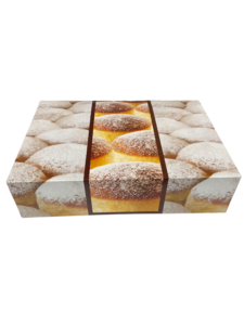 TŁUSTY CZWARTEK Opakowania na pączki kartonowe 31x31x7 cm 50 szt
