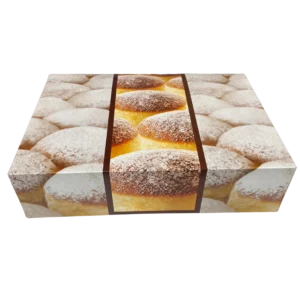TŁUSTY CZWARTEK Opakowania na pączki kartonowe 31x31x7 cm 50 szt
