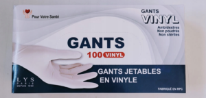 Rękawiczki winylowe bezpudrowe rozmiar S 100 szt