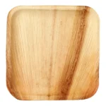 Talerze z liścia palmowego "pure" czworokąt 25,5 cm x 25,5 cm x 1,5 cm 25 szt