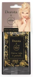 AROMA HOME & Dorota – Zawieszka zapachowa  czarna róża z pachulą  1 szt